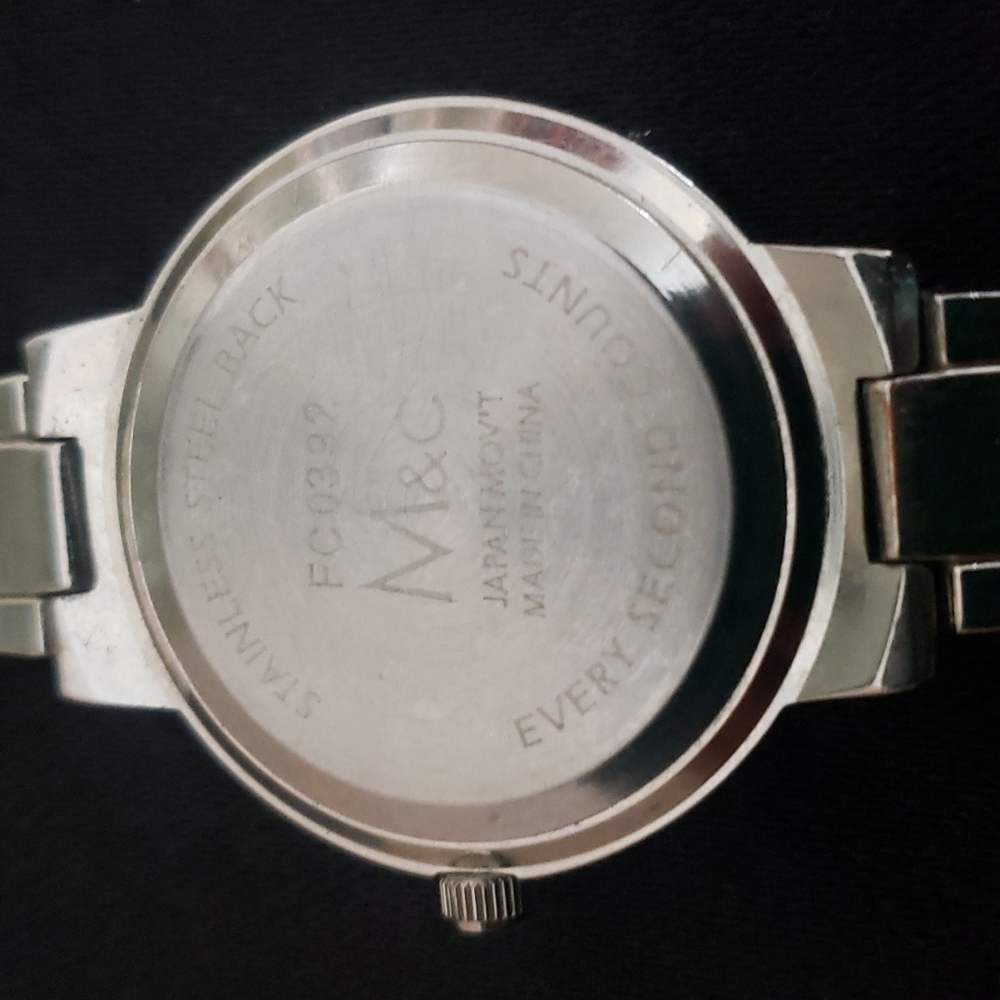 M&c Silver Tone Rhinestone Watch - Picture 3 of 5